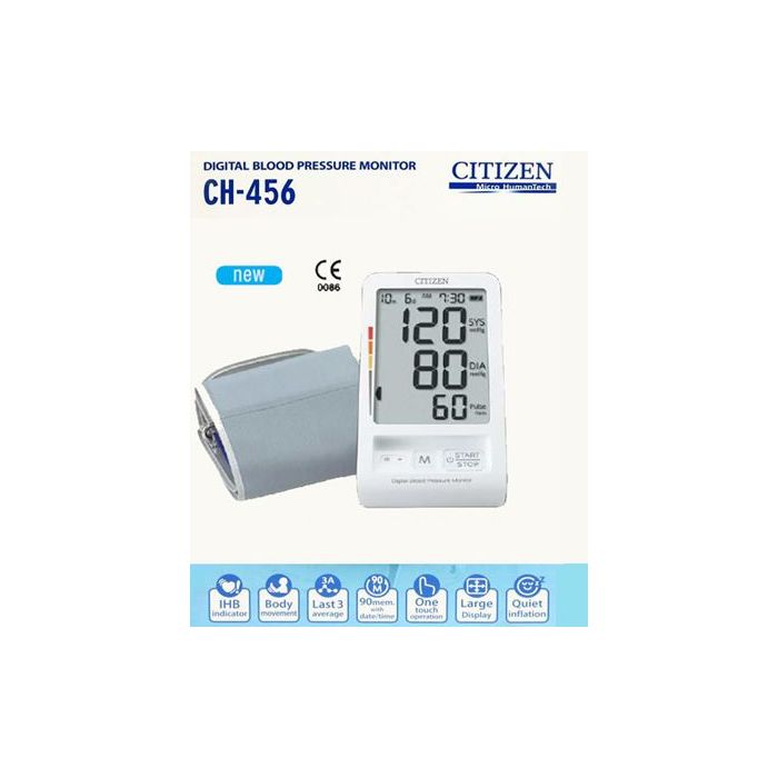 272_ch456_1_1 Máy đo huyết áp điện tử bắp tay Citizen CH-456 4