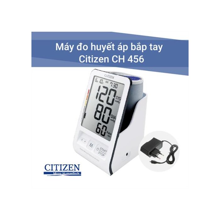 d7924de0de6e26307f7f Máy đo huyết áp điện tử bắp tay Citizen CH-456 1