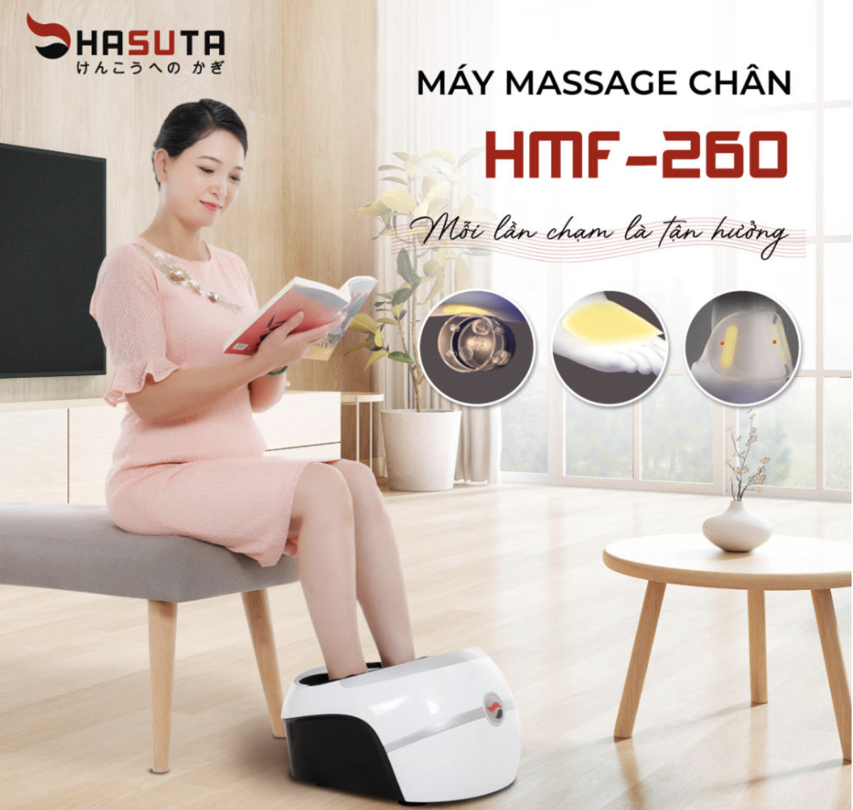 máy massage bàn chân hasuta hmf-260