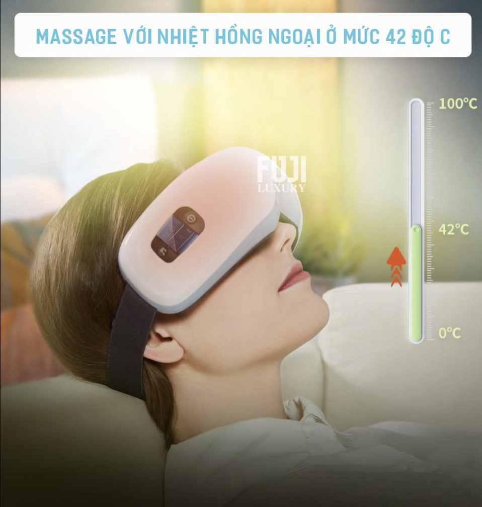 máy massage mắt fuji nhiệt hồng ngoại 42 độ