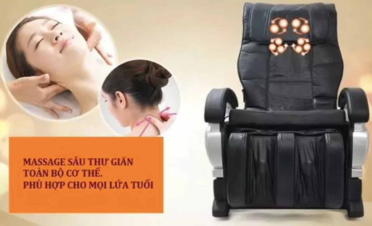 Máy massage toàn thân JMG giúp thư giãn toàn bộ cơ thể